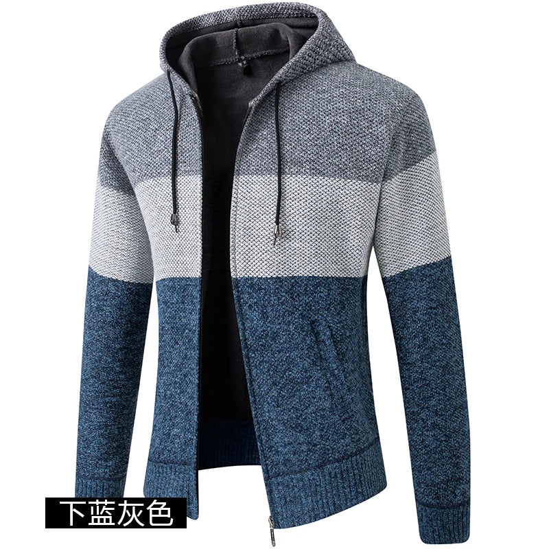 FAIRHURST® Padded Knit Hooded Cardigan