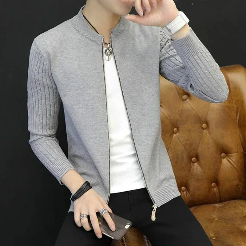BRADFORD® Classic Zip-Up Cotton Cardigan