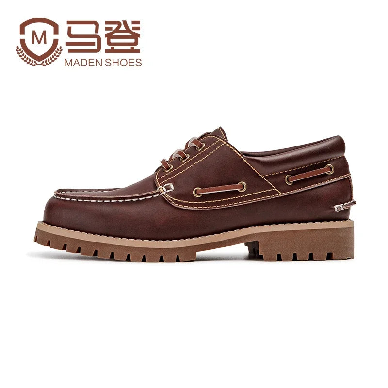 MADEN® Men’s Low-Top Split Leather Work Shoes