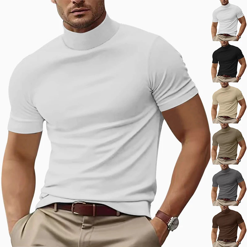 KINGSLEY® Mayfair Mock Neck Tee