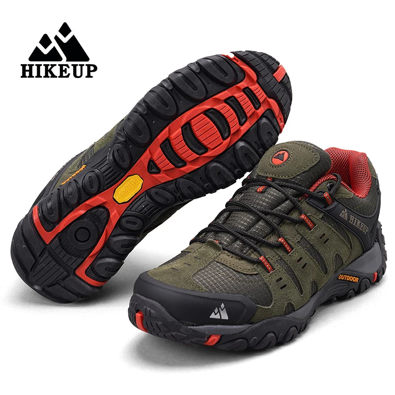 HIKEUP® Men’s Suede Mesh Trekking Shoes