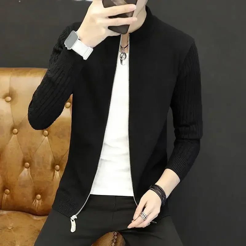 BRADFORD® Classic Zip-Up Cotton Cardigan