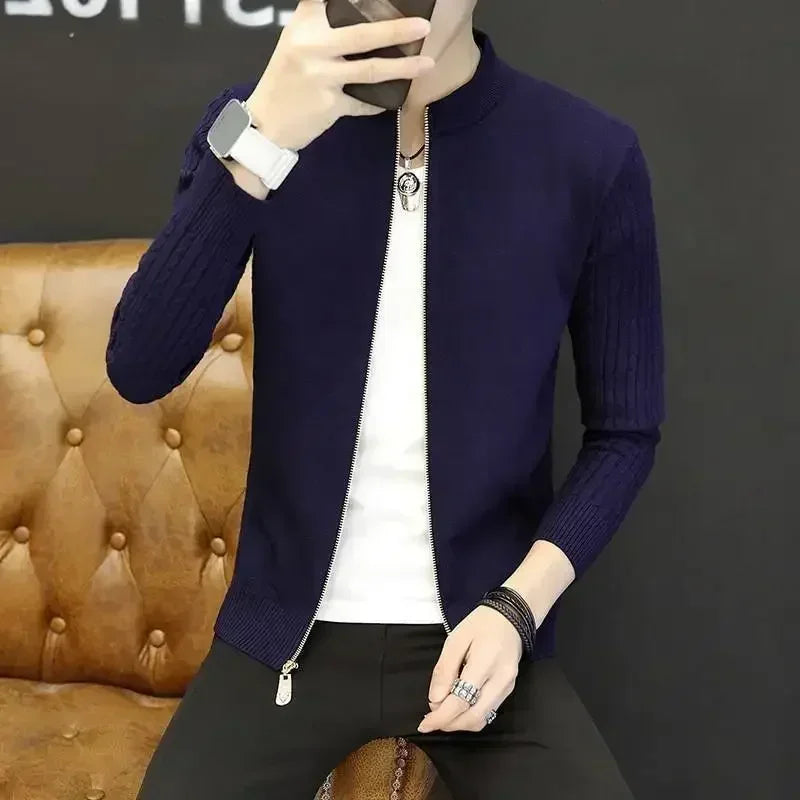 BRADFORD® Classic Zip-Up Cotton Cardigan