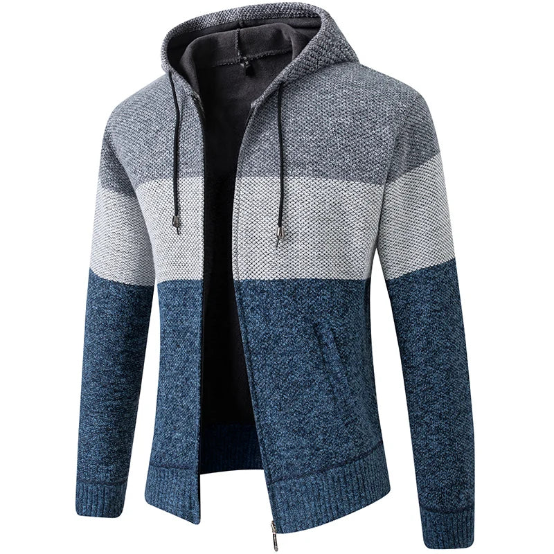 FAIRHURST® Padded Knit Hooded Cardigan