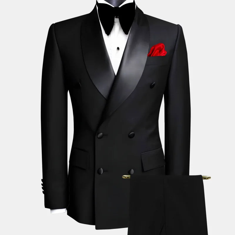 ASTONBURY® Winthrop Double-Breasted Two-Piece Suit