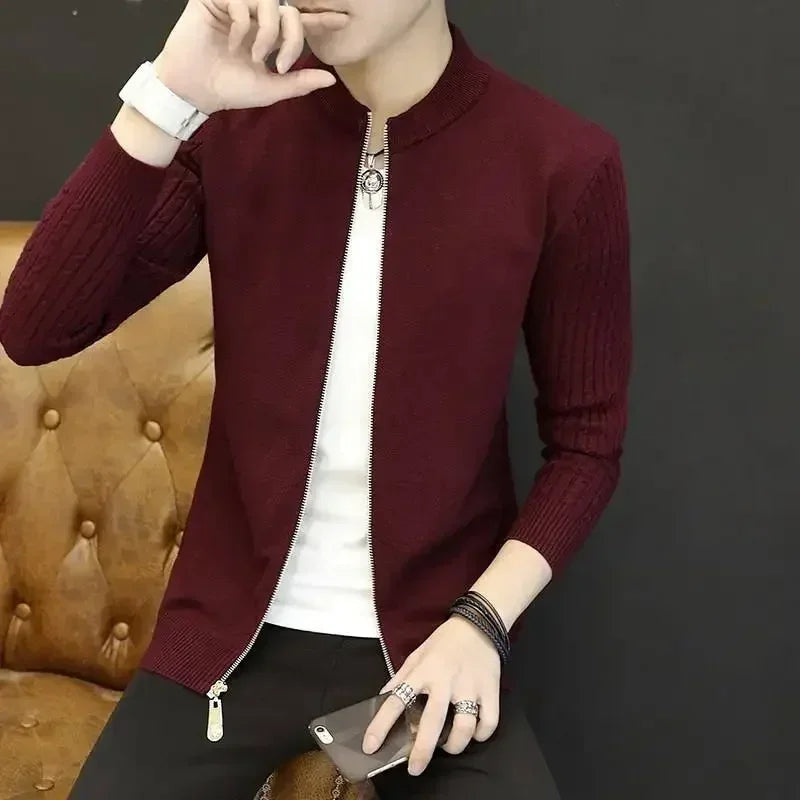 BRADFORD® Classic Zip-Up Cotton Cardigan