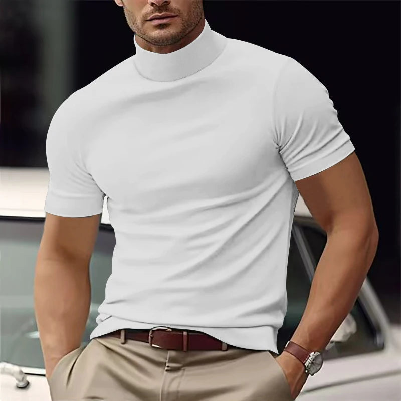 KINGSLEY® Mayfair Mock Neck Tee