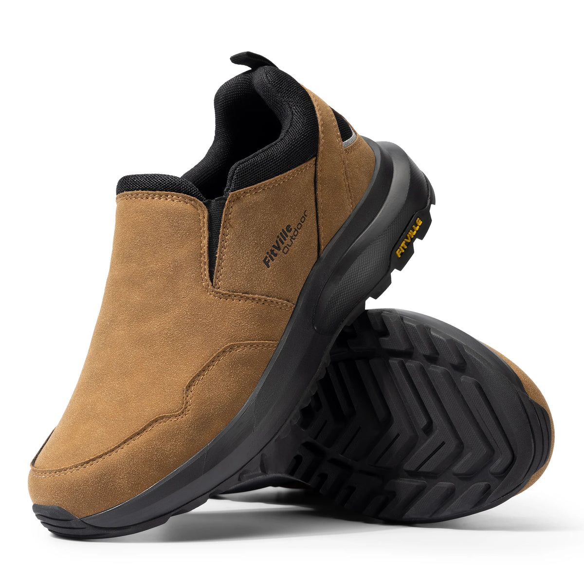 FITVILLE® Men’s Wide Slip-On Suede Loafers