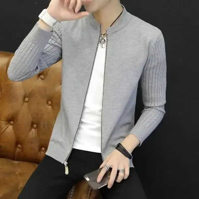 BRADFORD® Classic Zip-Up Cotton Cardigan