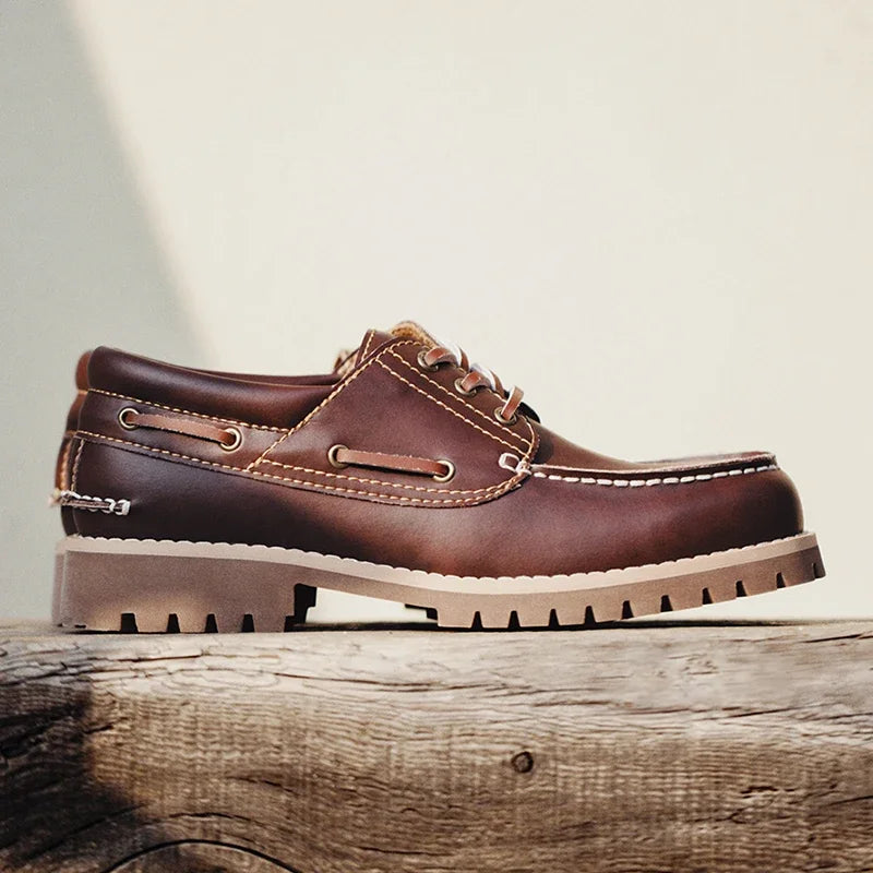 MADEN® Men’s Low-Top Split Leather Work Shoes