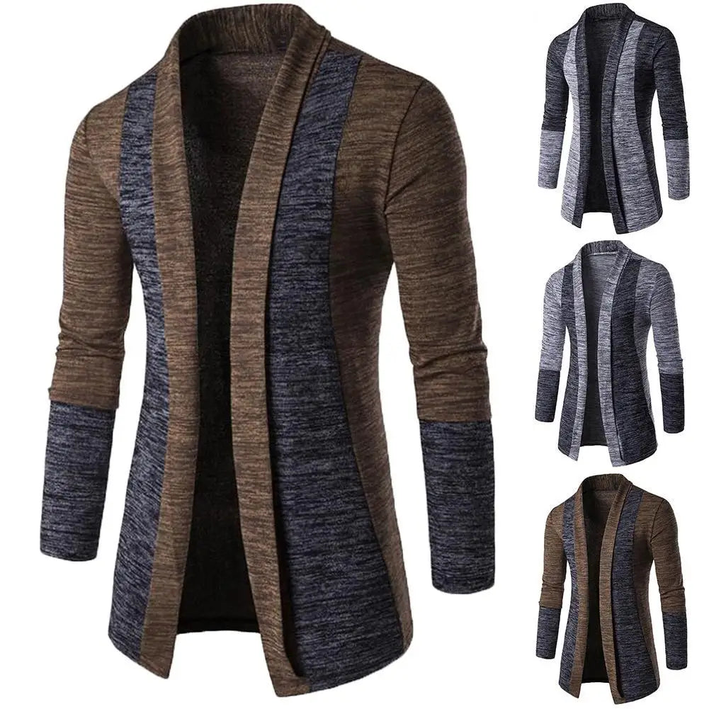 STANFORD® Retro Contrast V-Neck Knit Cardigan