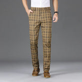 ALVAREN® 2025 Men's Plaid Slim Stretch Casual Pants
