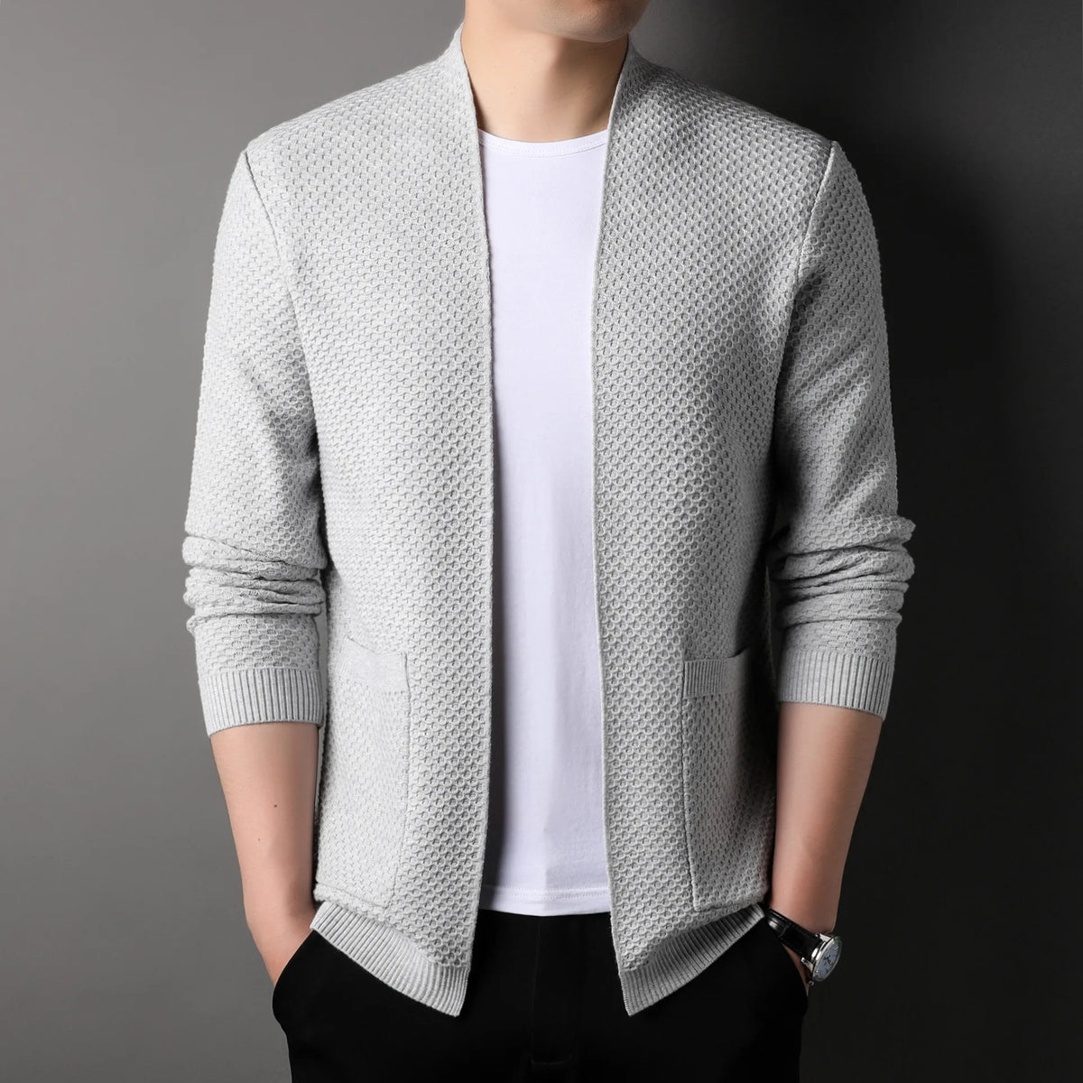 CAVENDISH® Slim Fit Knit Cardigan