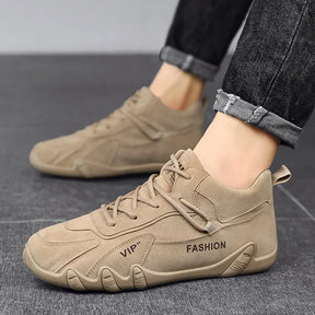 QAWAL® Men’s Lace-Up Microfiber Ankle Boots