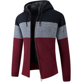 FAIRHURST® Padded Knit Hooded Cardigan