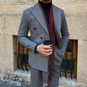 ASTONBURY® Ashford Double-Breasted Wool Suit