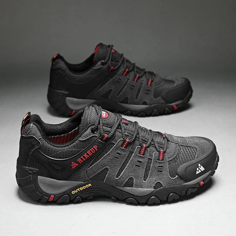 HIKEUP® Men’s Suede Mesh Trekking Shoes