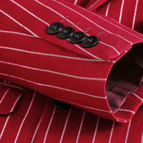 ASTONBURY® Langston Double-Breasted Striped Suit