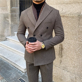 ASTONBURY® Ashford Double-Breasted Wool Suit