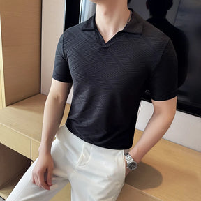 MILANOVERO® Summer Striped Polo Tee