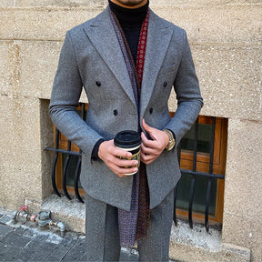 ASTONBURY® Ashford Double-Breasted Wool Suit