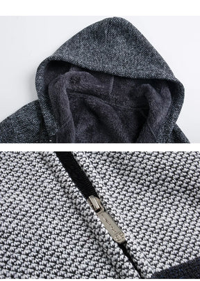 FAIRHURST® Padded Knit Hooded Cardigan
