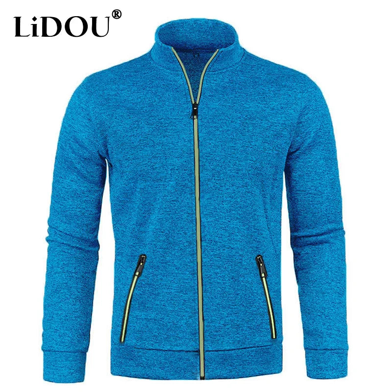 CROMWELL® Long Knit Cardigan with Zipper and Pockets