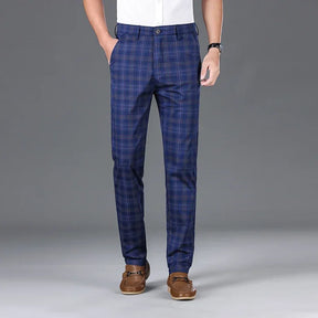 ALVAREN® 2025 Men's Plaid Slim Stretch Casual Pants