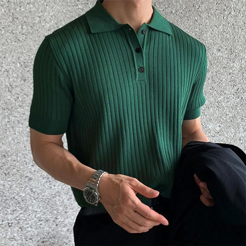 BELLANDI® Men’s Slim Fit Knitted Polo