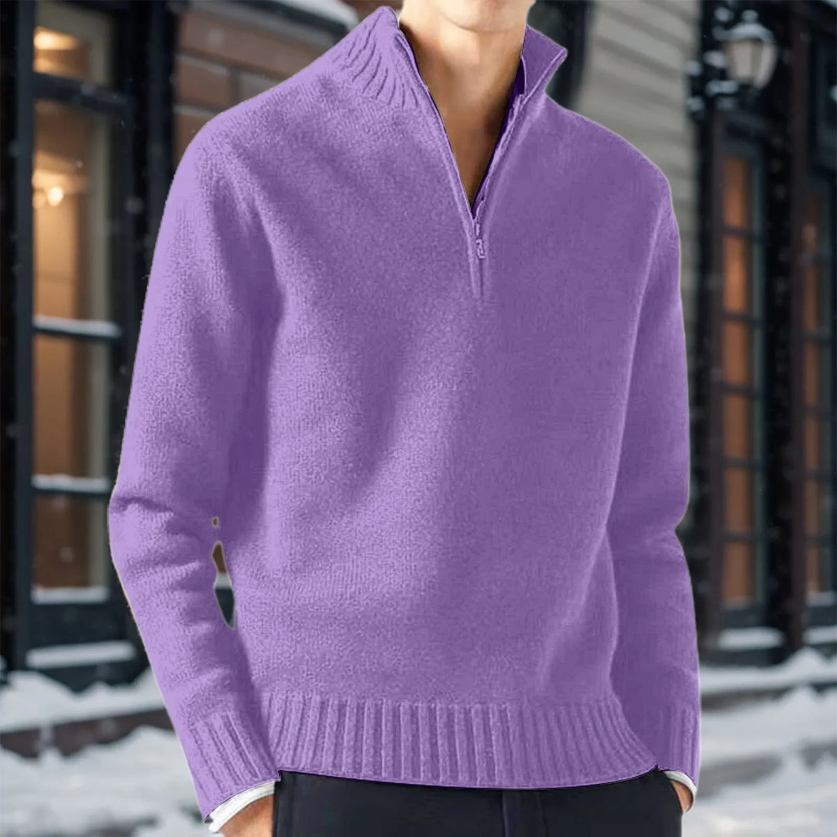 LOUVET® Casual Turtleneck Sweater
