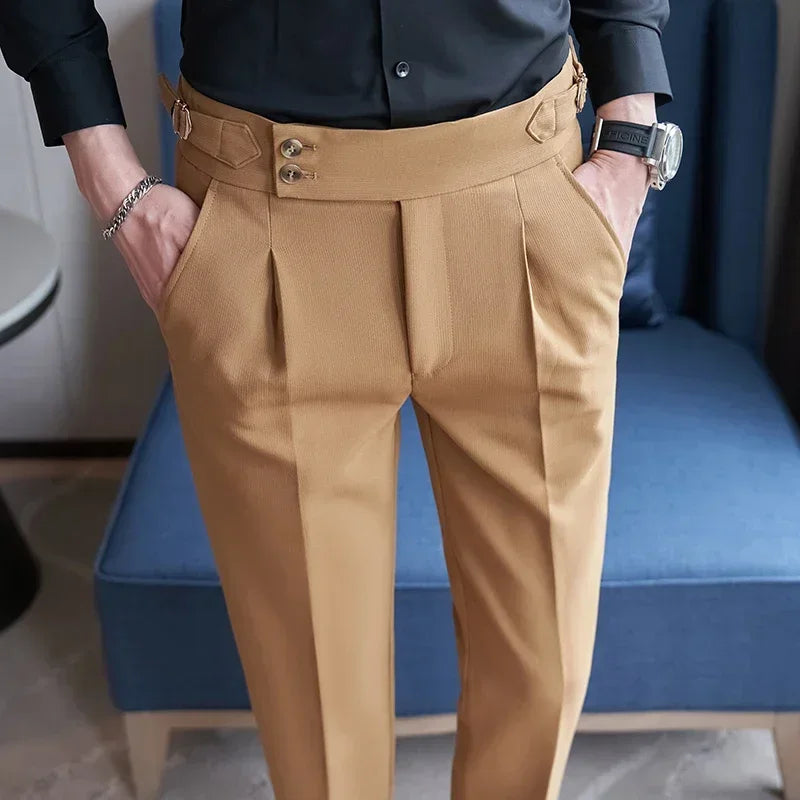 ARMAND® Draped High-waist Trousers