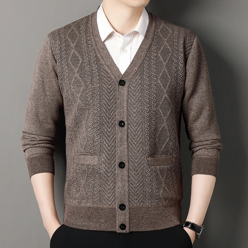 HUNTLEY® Classic Knit Cardigan Jacket