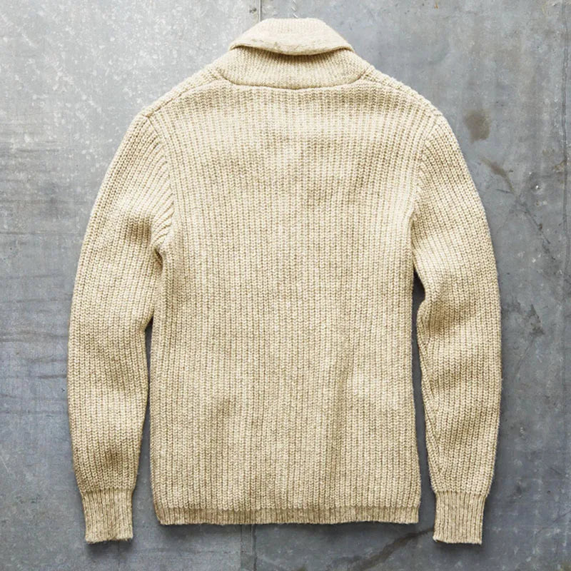 EDENBRIDGE® Thick-Knit Lapel Cardigan