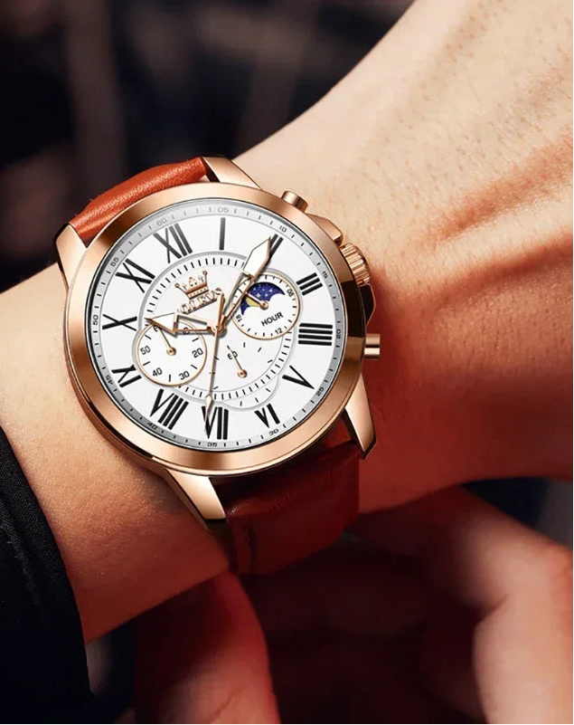 OLEVS® Men’s Luxury 2025 Moon Phase Watch