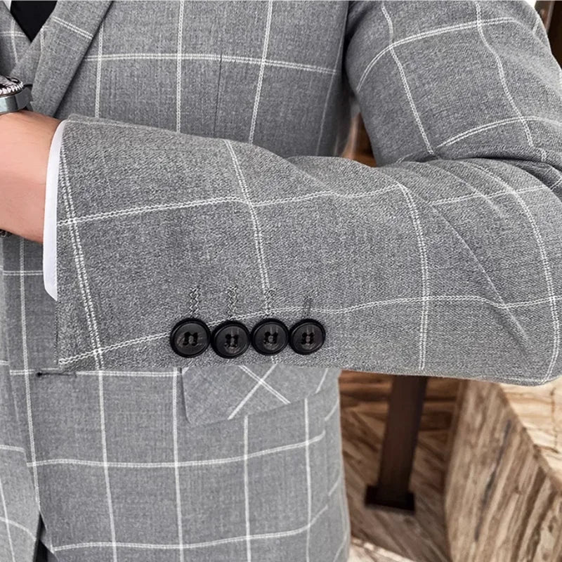 ASTONBURY® Wycliffe Striped Three-Piece Suit