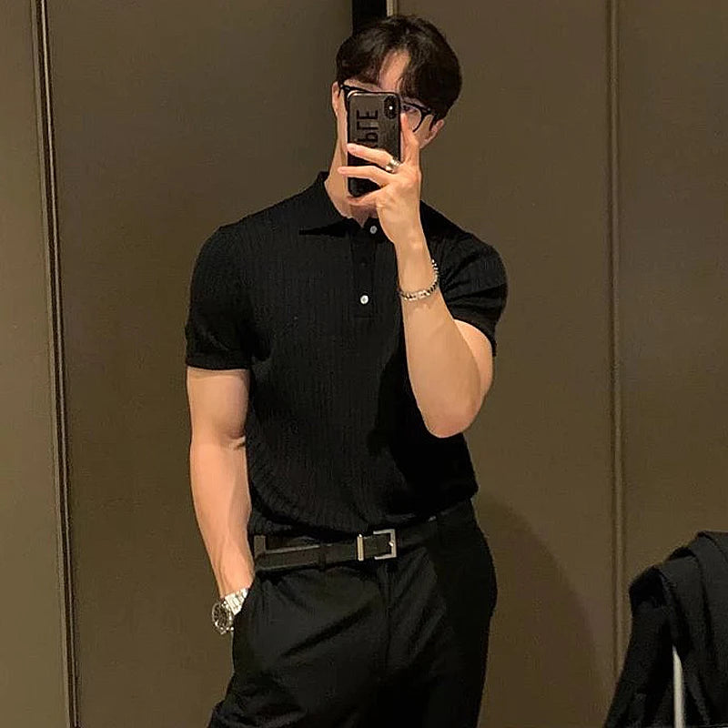 BELLANDI® Men’s Slim Fit Knitted Polo