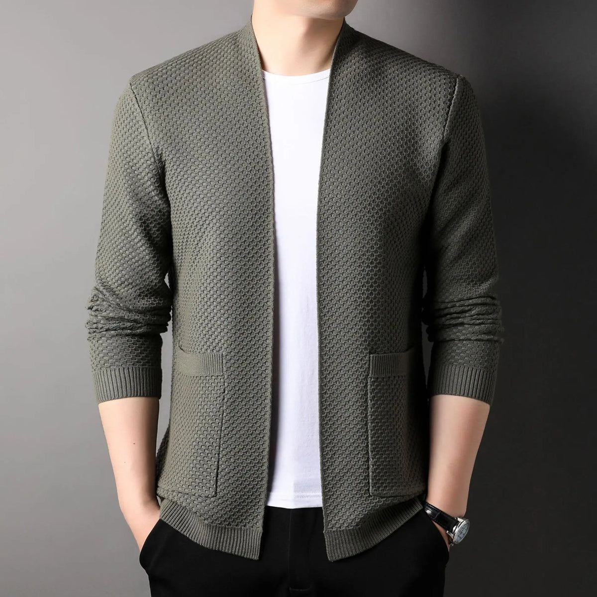 CAVENDISH® Slim Fit Knit Cardigan