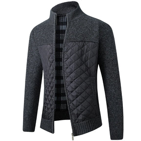 KENDRICK® Slim Knit Cardigan with Turn-Down Collar