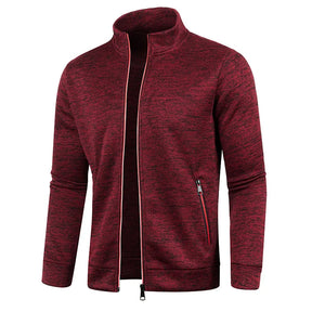 CROMWELL® Long Knit Cardigan with Zipper and Pockets