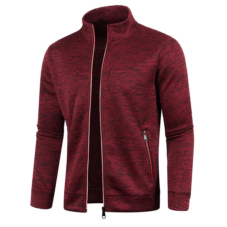 CROMWELL® Long Knit Cardigan with Zipper and Pockets