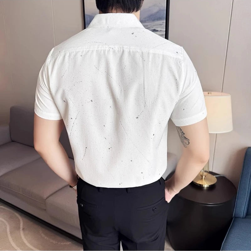 FIORENZO UOMO® Men’s Smart Casual Short Sleeve Shirt – Summer 2025 Collection