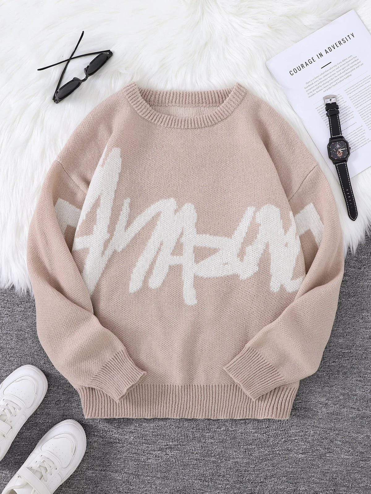 LEYDON® Jacquard Knit Pullover