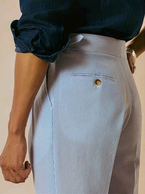 LORENZIO® Vintage High Waist Pleated Suit Trousers