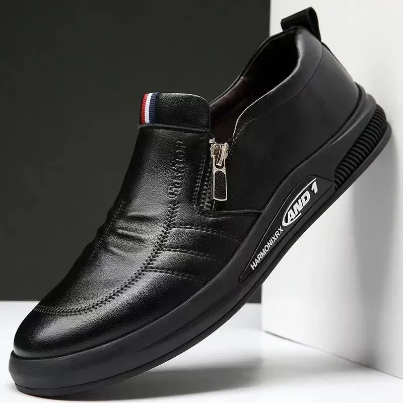 ASTONBURY® Men’s Slip-On PU Leather Loafers