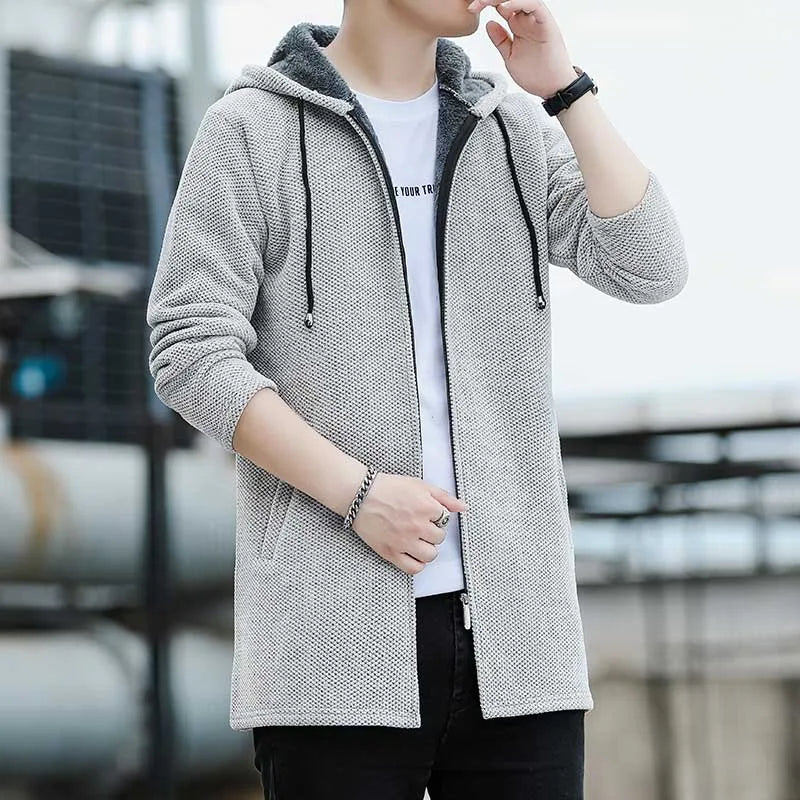 MARLBOROUGH® Long Hooded Knit Cardigan