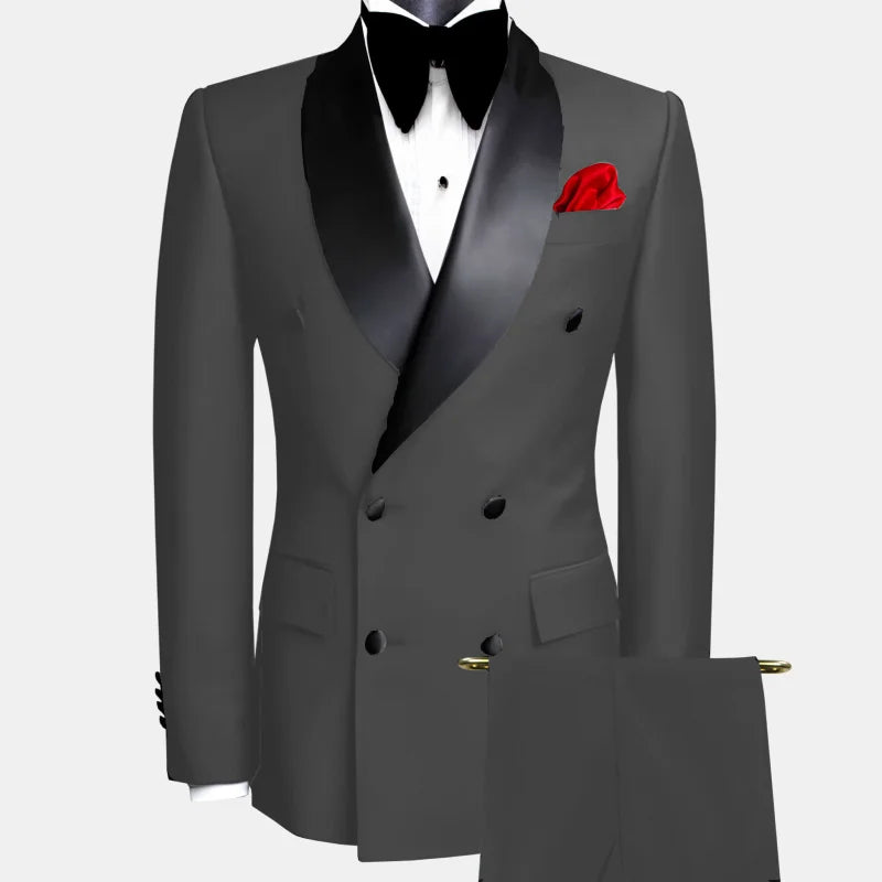 ASTONBURY® Winthrop Double-Breasted Two-Piece Suit