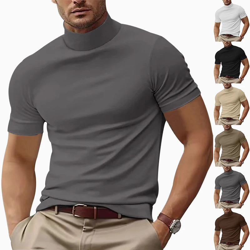 KINGSLEY® Mayfair Mock Neck Tee