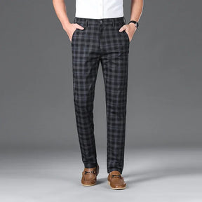 ALVAREN® 2025 Men's Plaid Slim Stretch Casual Pants