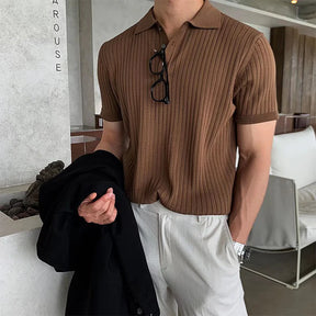 BELLANDI® Men’s Slim Fit Knitted Polo