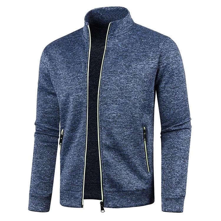 CROMWELL® Long Knit Cardigan with Zipper and Pockets